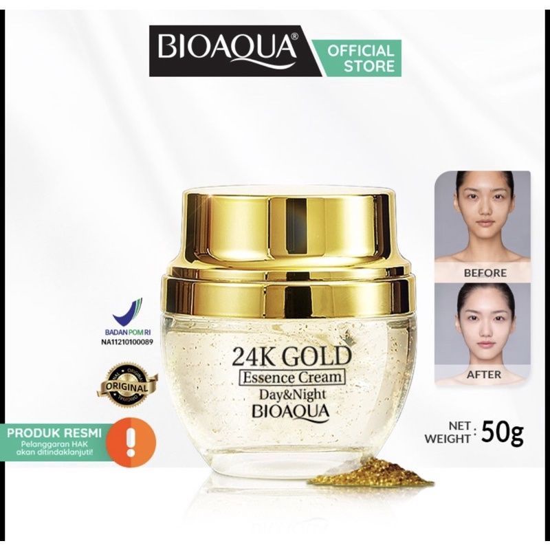 Bioaqua 24K Gold Skin Care Essence Cream 50 gr