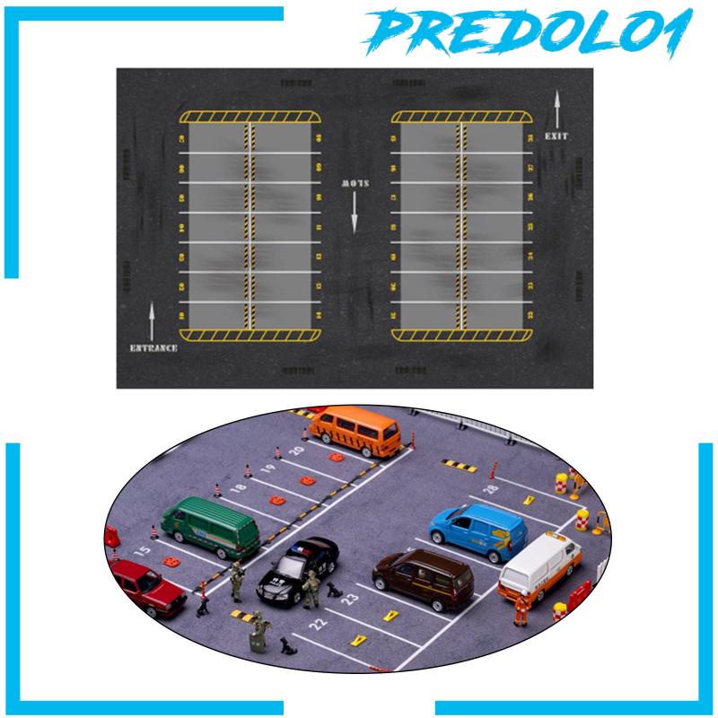 (Predolo1) Mouse Pad 1: 64 Anti Slip Untuk Display Mainan Mobil