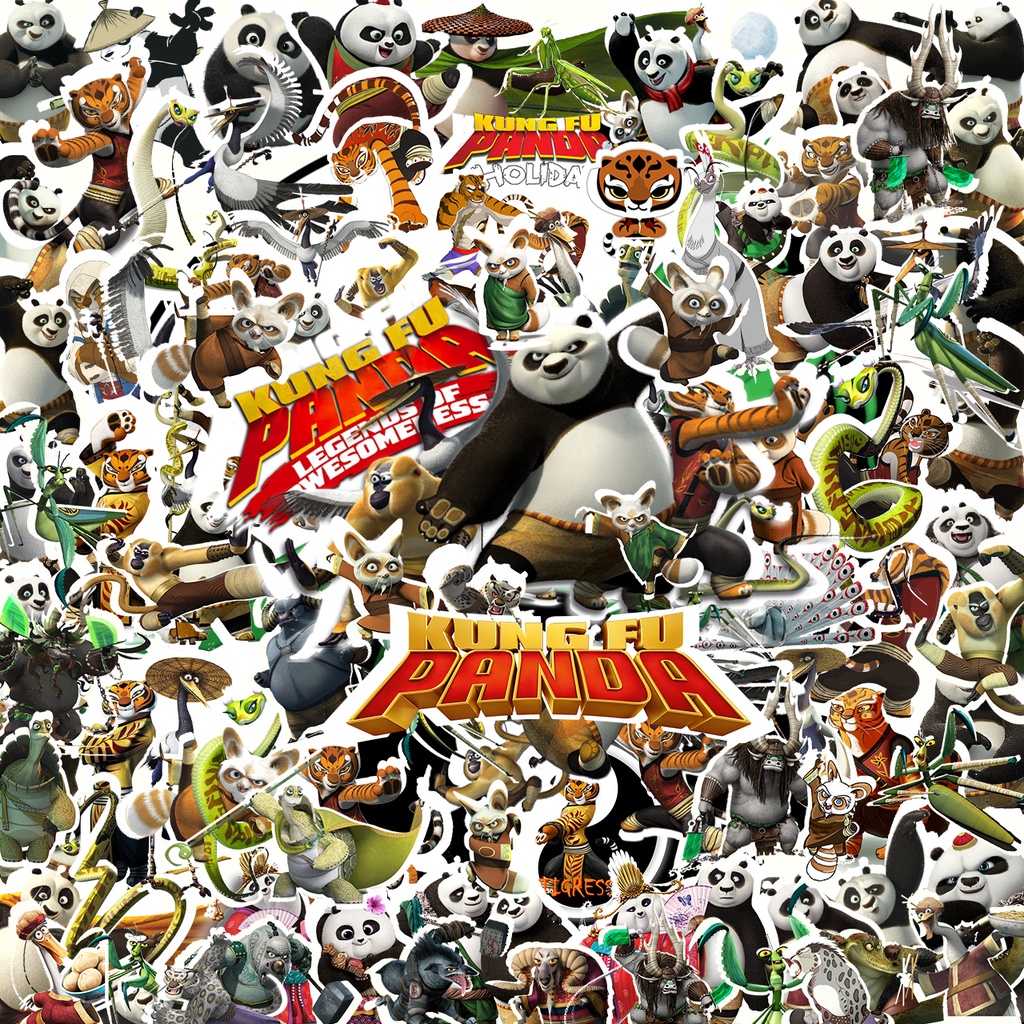 

Stiker Kartun Kungfu Panda isi 50/65 pcs