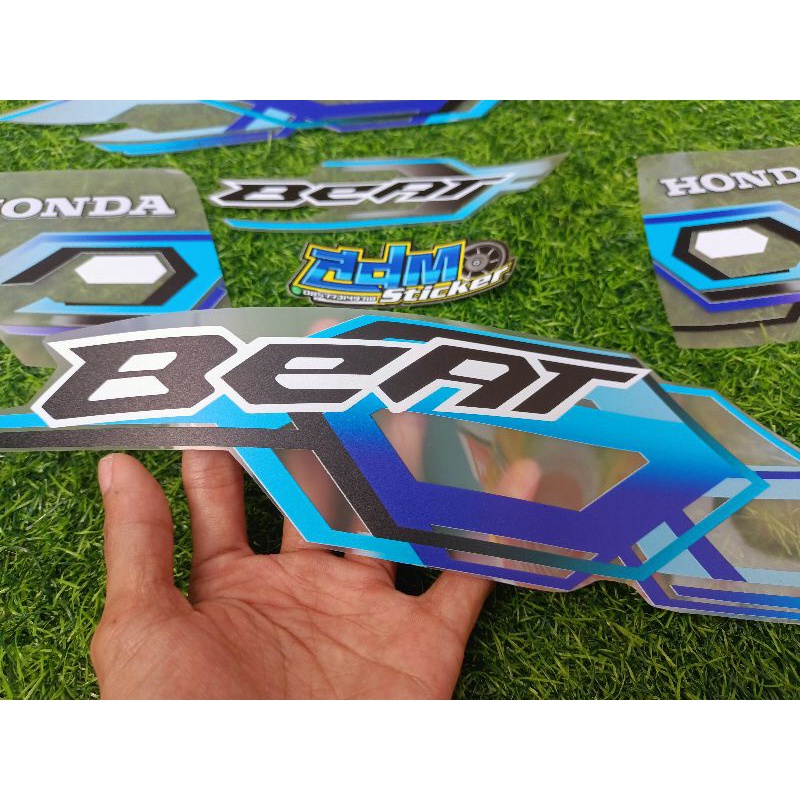 STRIPING STICKER BEAT FI 2014/2016 TRANSPARAN CUSTOM SIMPLE