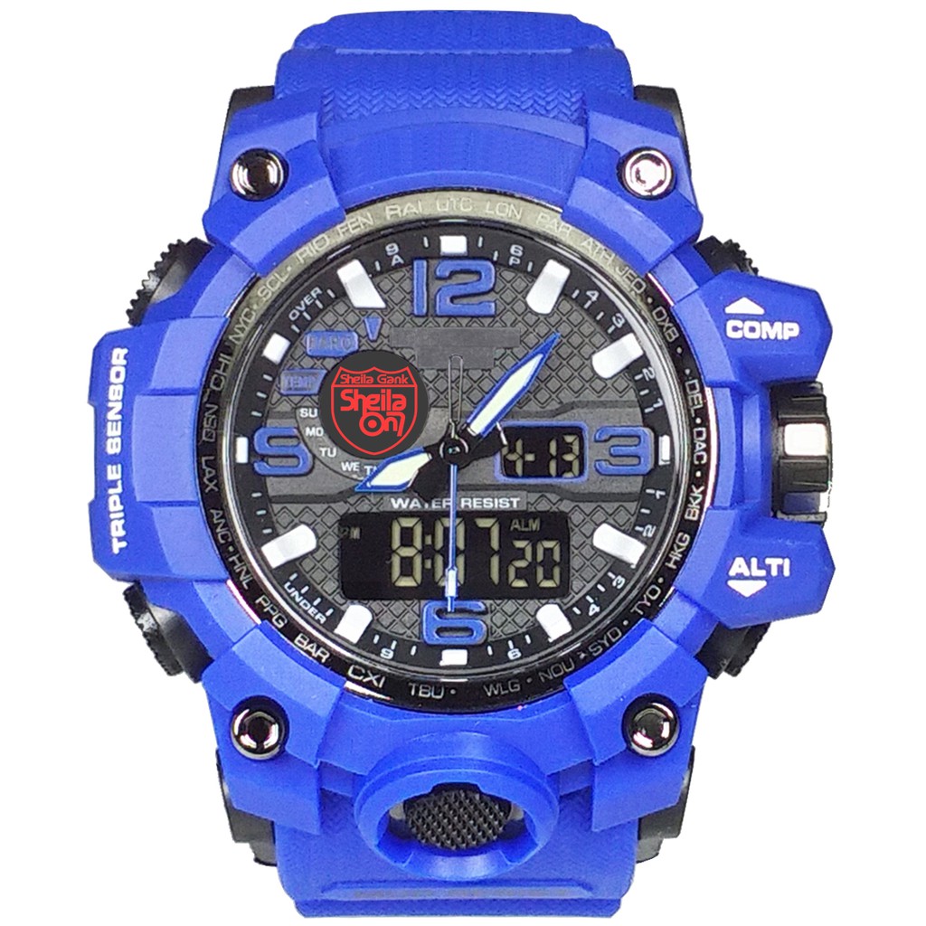 (Istimewa Bossque) Jam SHEILA ON 8 DT Full Biru (Exclusive)