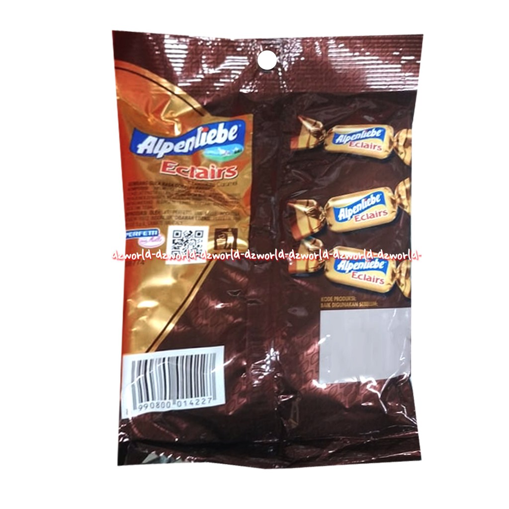 Alpenliebe Eclairs White Candy 144gr Permen Dengan Isi Cokelat Putih Alpenlibel Alpen liebe