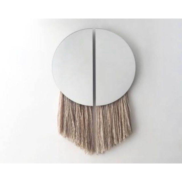 Cermin macrame unik MIRROR WALL
