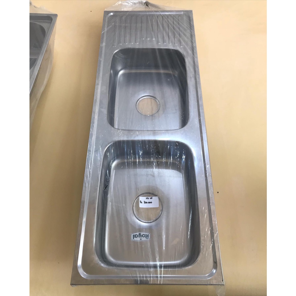washtafel / tempat cuci piring - royal - 2 tabung - sb28