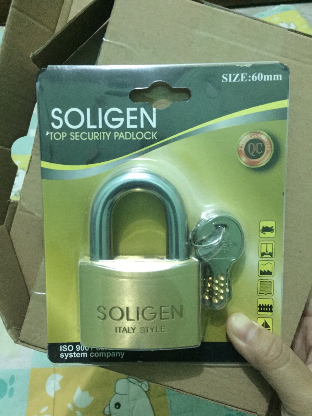 Gembok Soligen 50 Mm Pendek Kuningan Computer Key