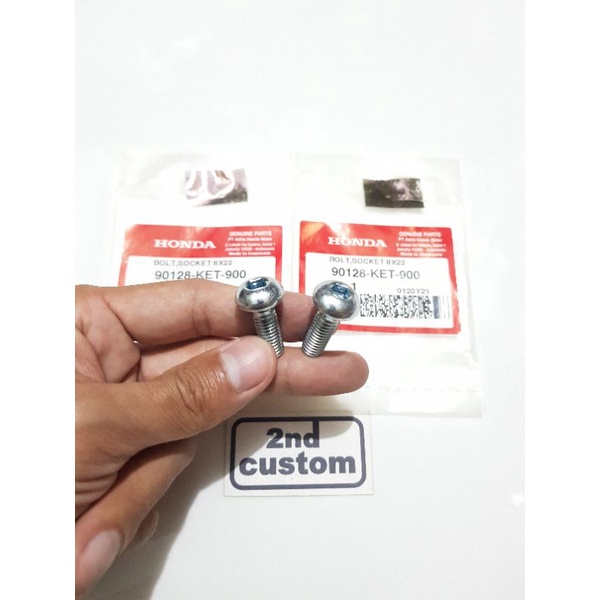 Baut footstep set ori Honda CBR 150 250 CB150R CB150 CB R old CBU Thailand Karbu Fi Injeksi Original