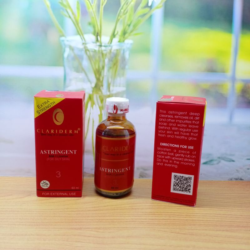 TONER CLARIDERM 100% ✓Filipina [isi toner lebih kuning]