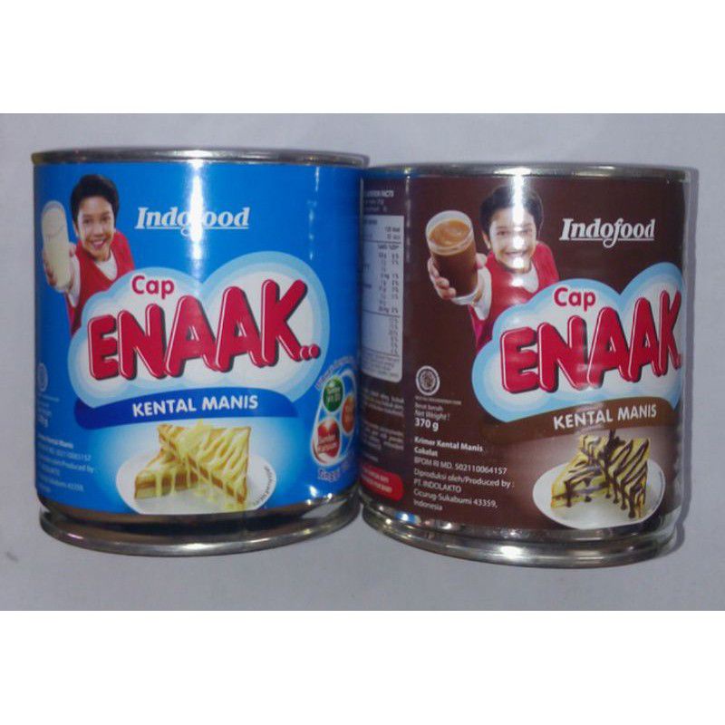 

Enak Susu Kental manis Kaleng Putih/Coklat