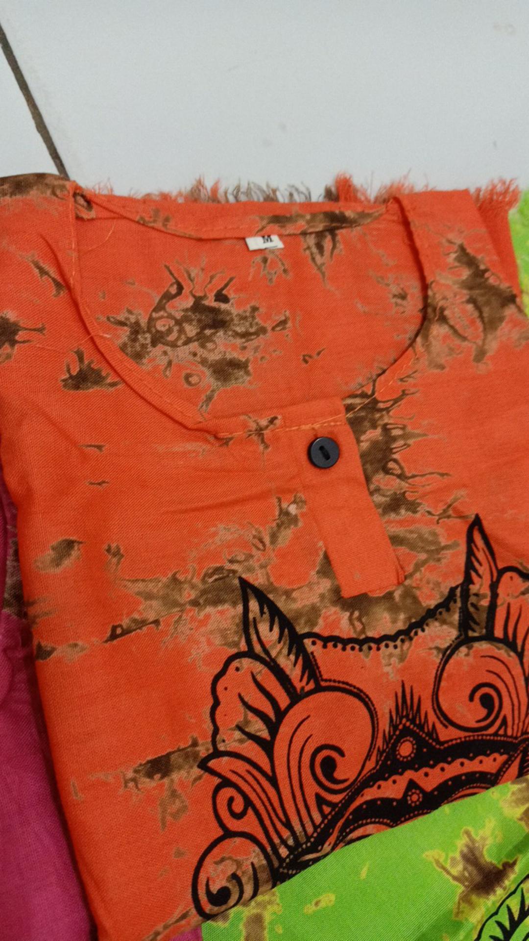 A-line Dress Katun Anak, Dres Batik Anak