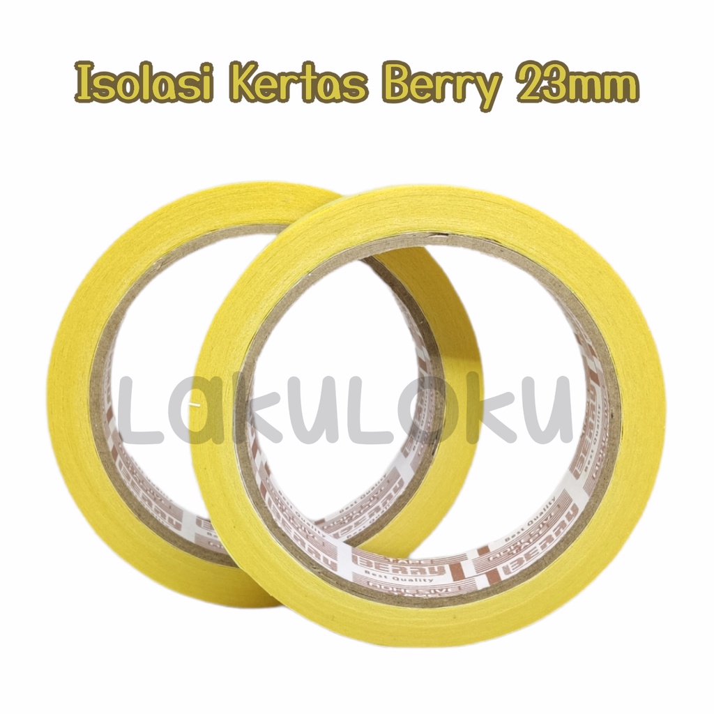 

Isolasi Kertas / Masking Tape Berry Ukuran 23mm