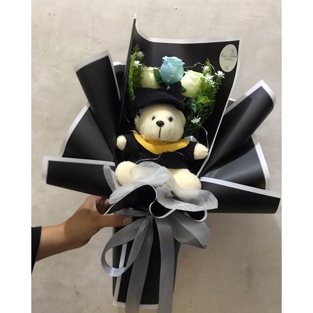 Bucket Boneka Wisuda Graduation Buket Wisuda Bunga