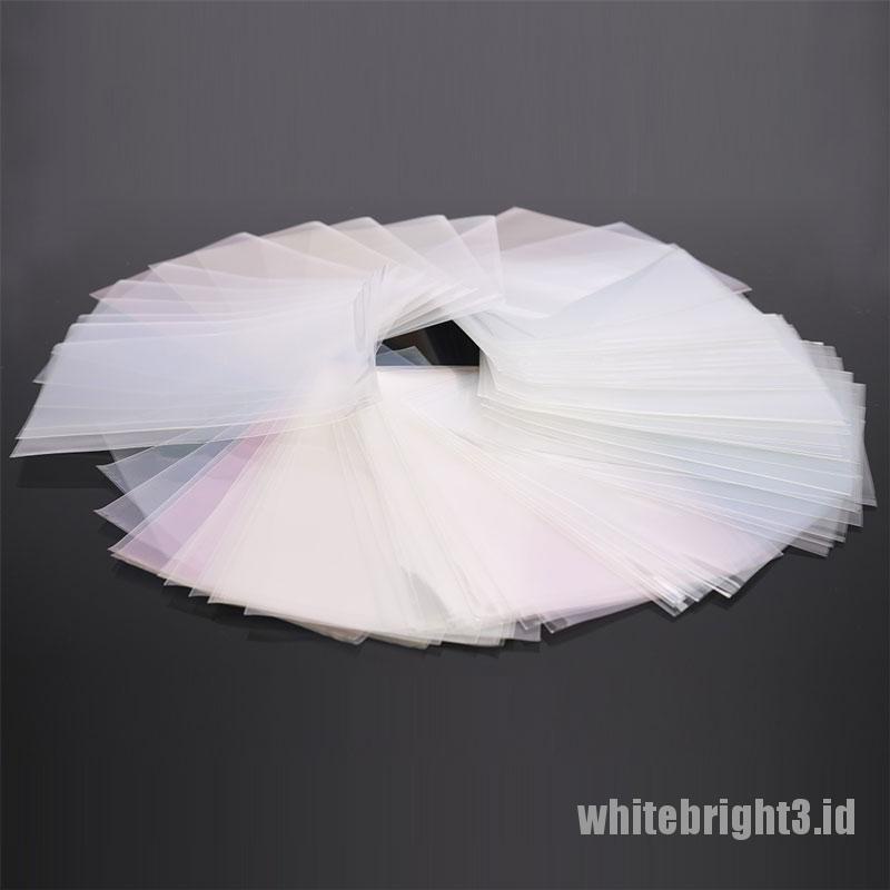 ❤White3 Warna Putih❤ 100pcs Sleeve Kartu Tarot Three Kingdoms Untuk Board Game