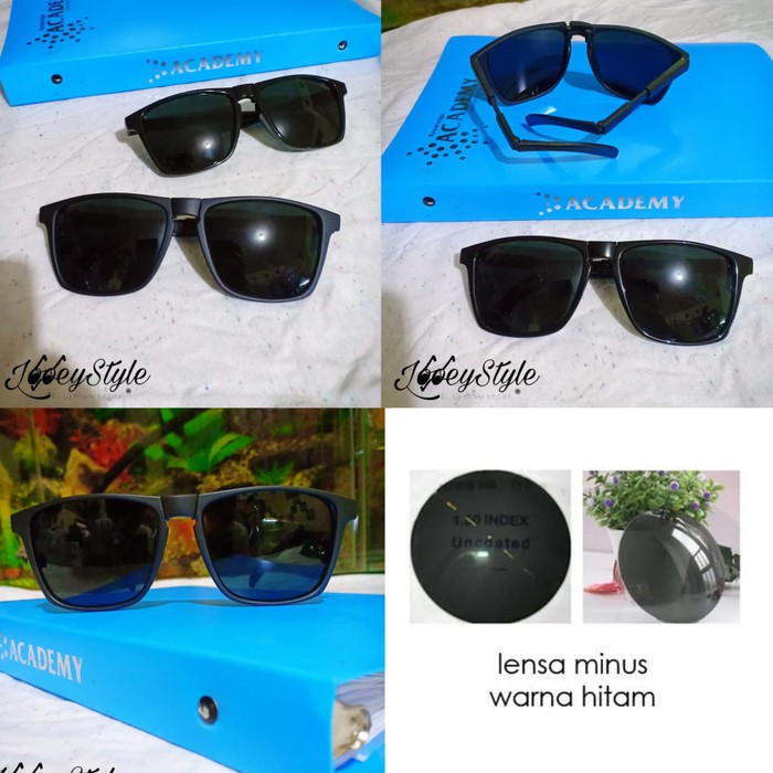Dijual Kacamata Lipat LENSA MINUS HITAM GY8322 Murah