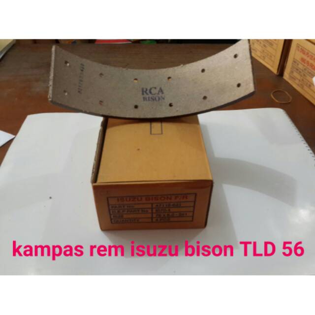 Kampas rem isuzu bison tld 56