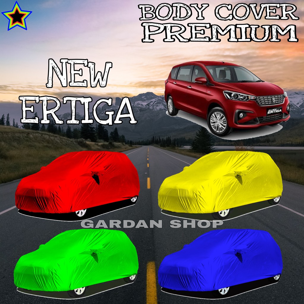 Sarung Mobil NEW ERTIGA Polos WARNA Body Cover New Ertiga PREMIUM