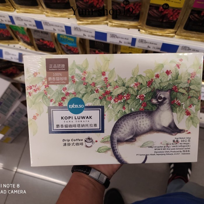 

kopi excelso kopi luwak gift box 10x10gr