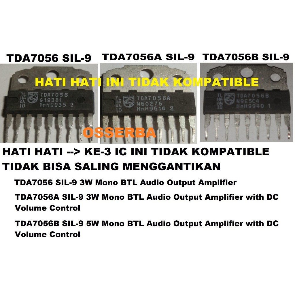 Jual IC TDA7056A TDA7056B TDA7056 Philips Original | Shopee Indonesia