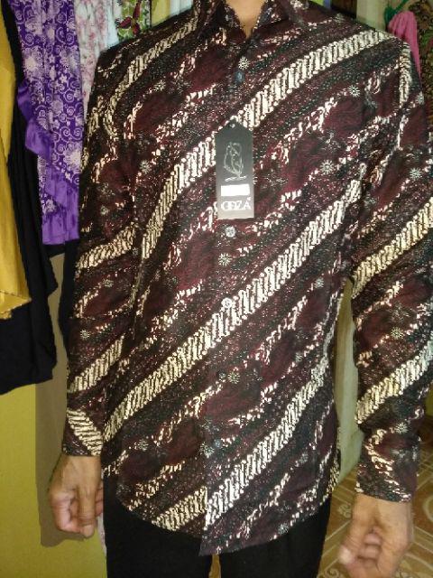 Odza Batik Lengan Panjang Pria Modern Casual
