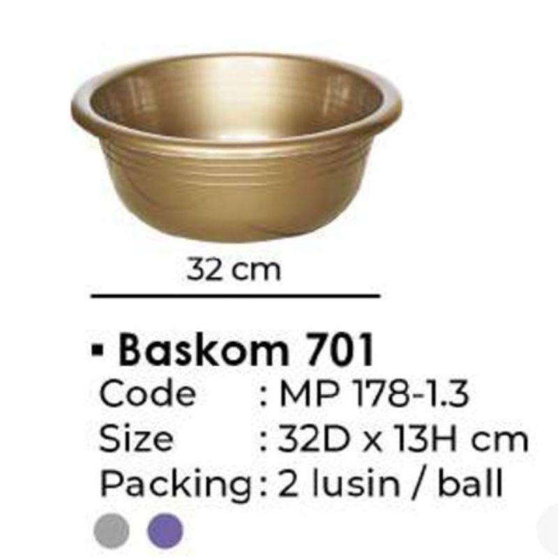 Baskom plastik /baskom cekung mpw 701 baskom diameter 32 cm