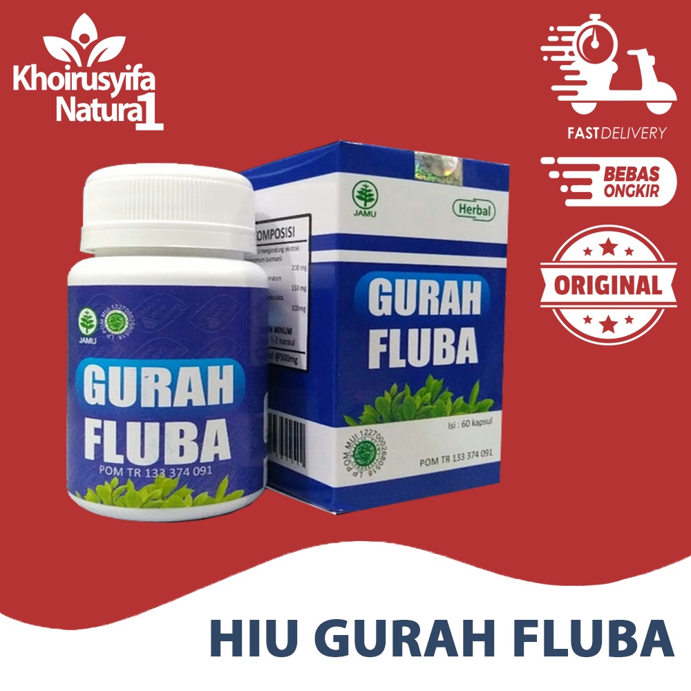 HIU GURAH FLUBA BATUK PILEK DEMAM ASMA 60 KAPSUL ORIGINAL