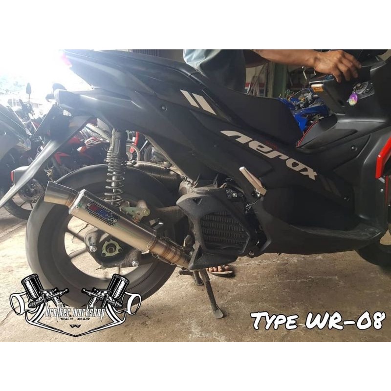 Knalpot WRC type Wr-8 Aerox nmax old new lexy PCX ADV