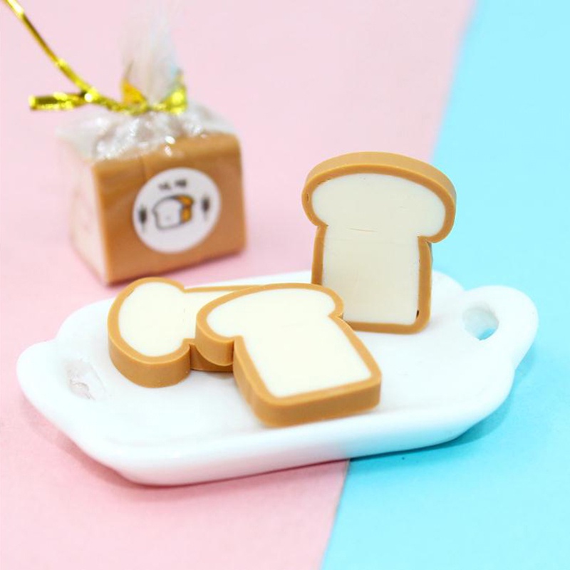 4 Kantong Miniatur Roti Panggang Skala 1: 12 Untuk Dapur Rumah Boneka