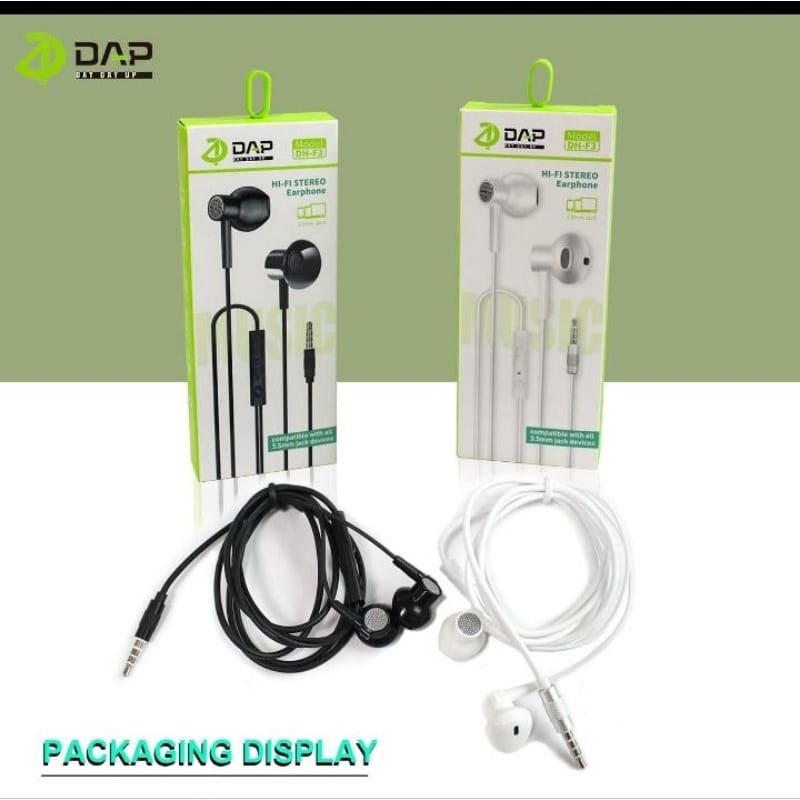 Headset DAP DH-F3 HI-FI STEREO Handsfree DAP DH-F3 STEREO BASS Earphone DAP DH-F3 STEREO BASS ORIGINAL