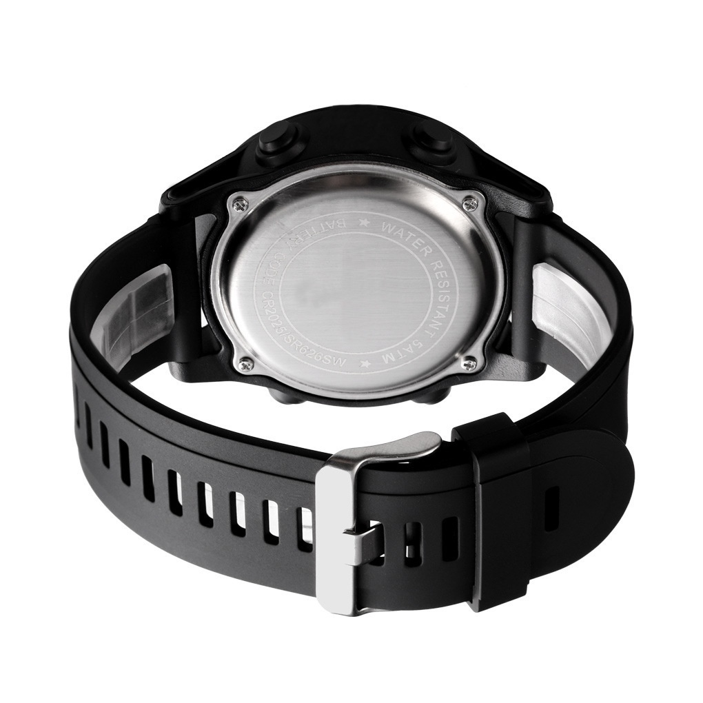 Jam Tangan Pria Digital Rubber Luminous Display Watchkite / HONHX Electronic Watch Import