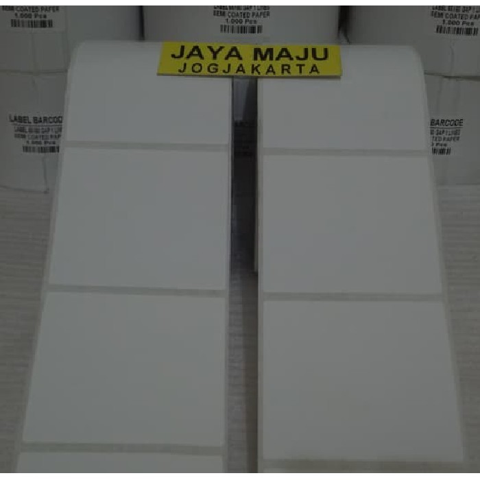 

LABEL BARCODE SEMICOATED 65 X 60 GAP CORE 1" PAKAI PORPORASI