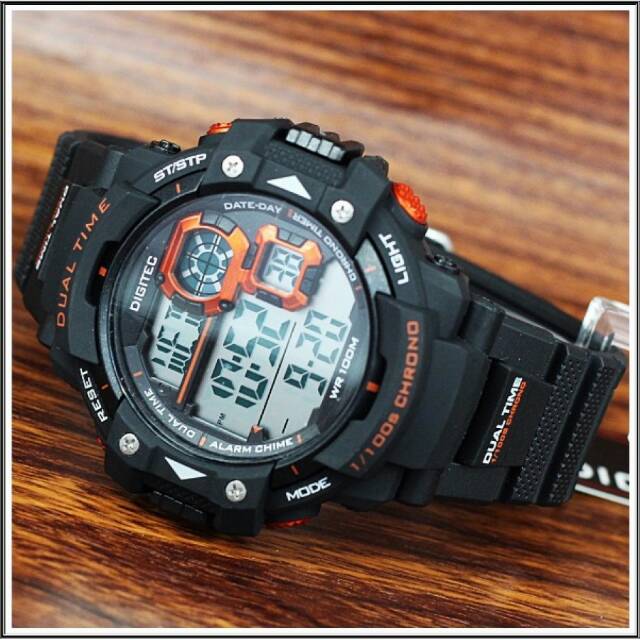 Jam Tangan Pria DIGITEC ORANGE ORIGINAL