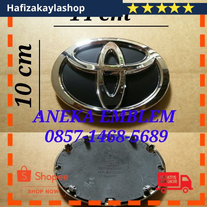 Part mobil emblem grill allnew avanza/veloz ( 2012 - 2014 ) zn 596