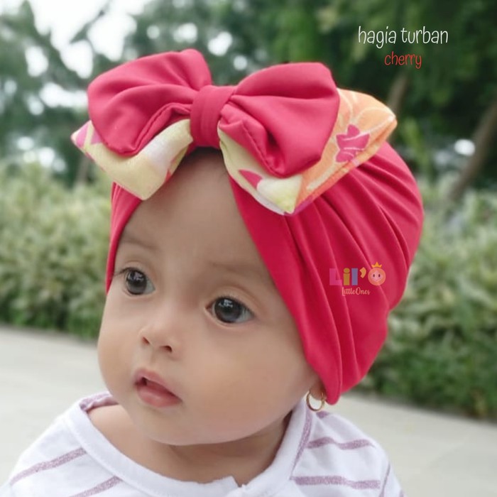 Lil'O Turban Series - Hagia Turban / Topi Anak Balita Cantik 0-2 Tahun