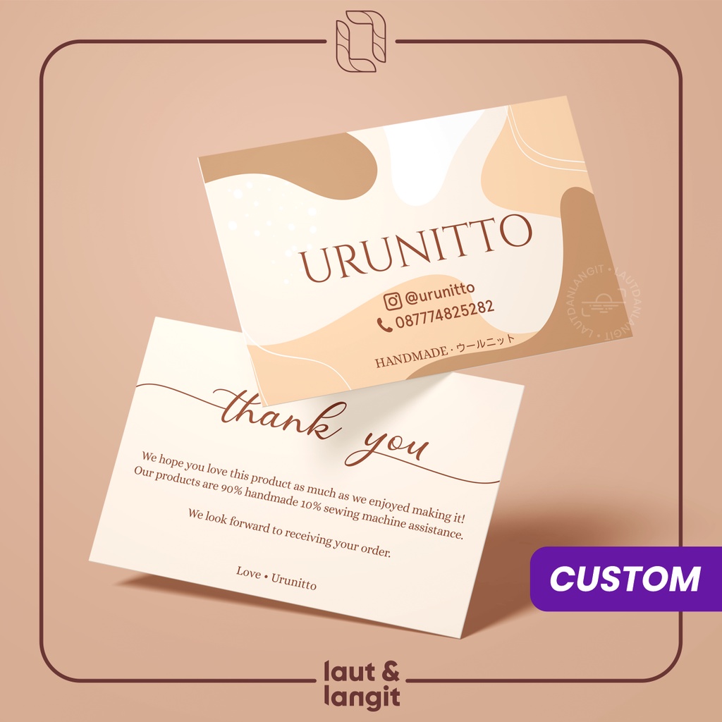 

100 PCS Business Card | Kartu Nama Ukuran Standard