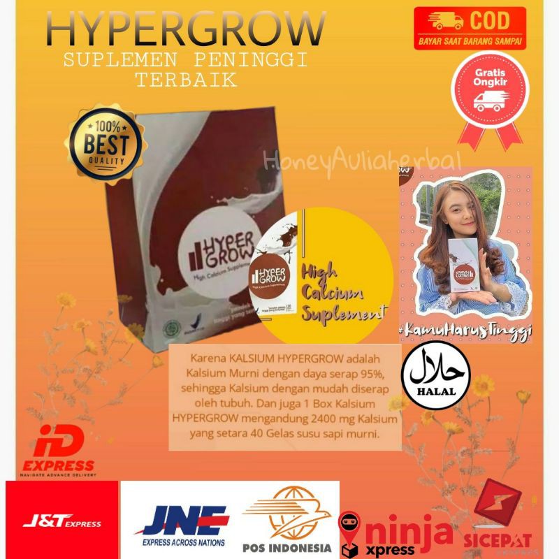 

HYPERGROW | Peninggi Badan Herbal | Hyper Grow Original | Susu Hyper Grow | Obat Peninggi Badan
