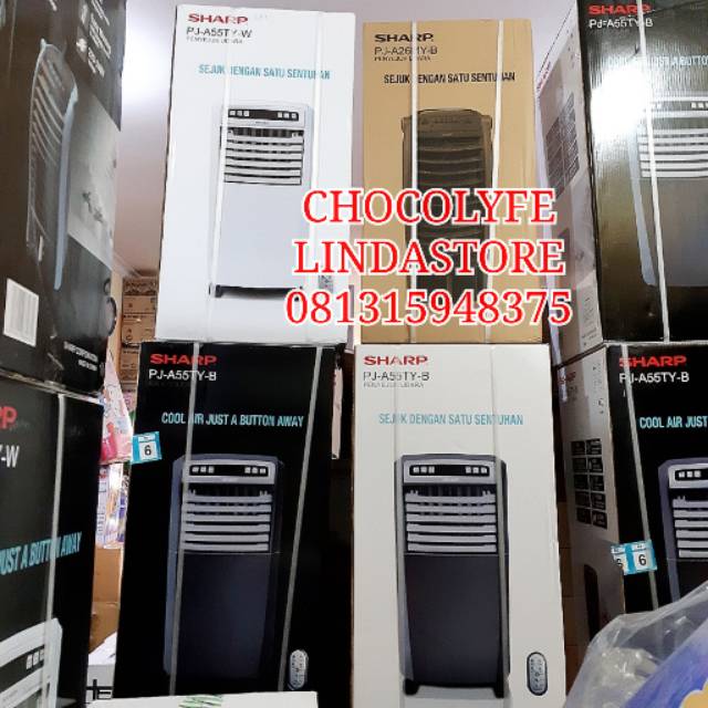 AIR COOLER SHARP PJA55TY REMOTE PENYEJUK KIPAS AC