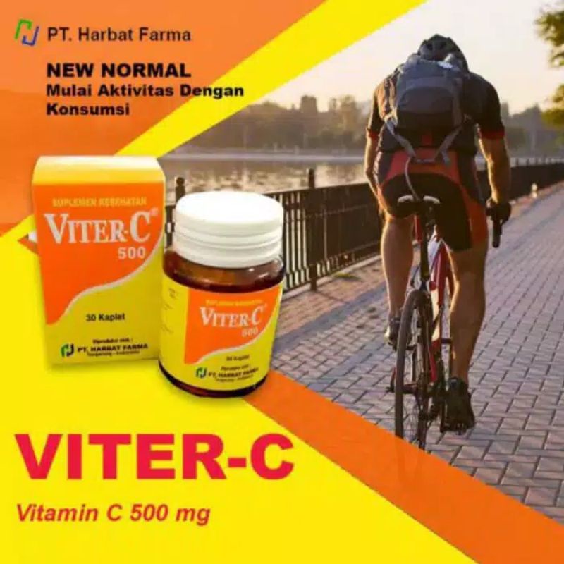 Jual ViterC Vitamin C 500 MG (1 botol isi 30 Kaplet) Shopee Indonesia