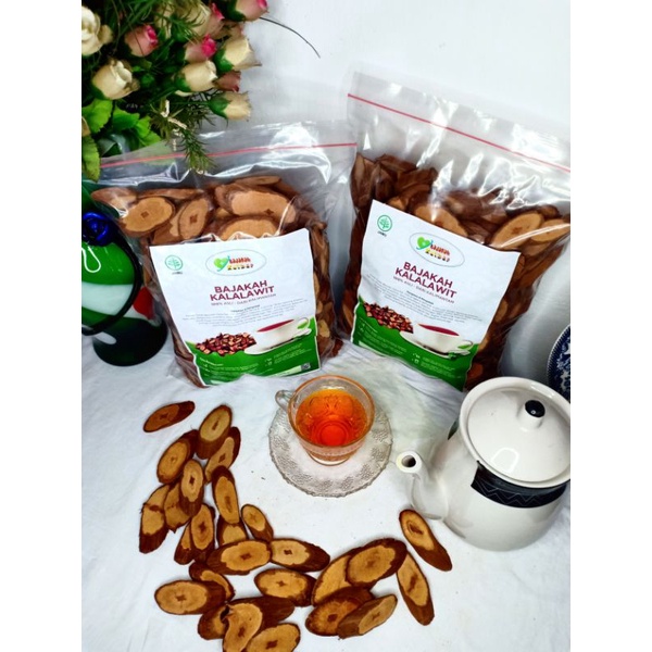 

AKAR BAJAKAH KALALAWIT ASLI 1Kg+bonus 2pcs teh bajakah