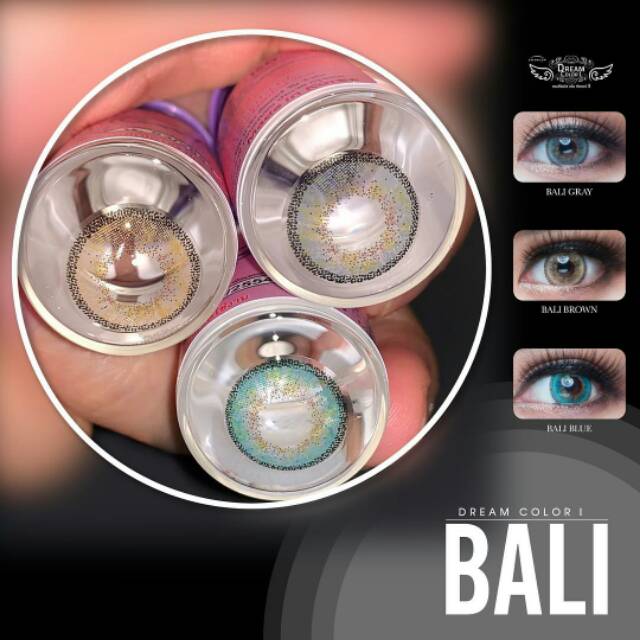 Softlens Dreamcolor Bali Dreamcon soflen Bali Grey Brown Lensa Kontak