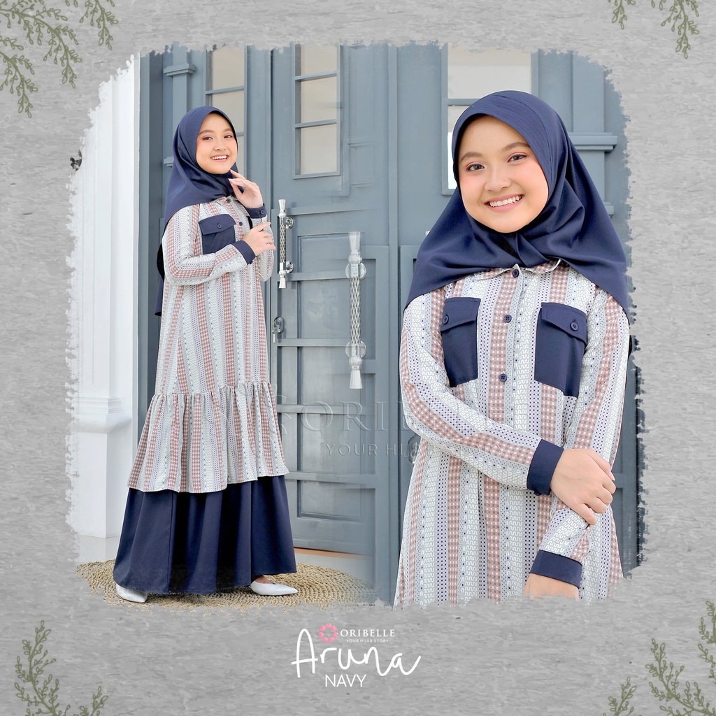 Baju Muslim Gamis Anak Aruna by Oribelle Kids