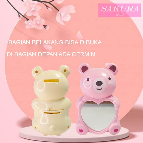 SAKURA Celengan Anak Cermin Karakter/ Celengan Lucu/ Cermin 2in1 3176