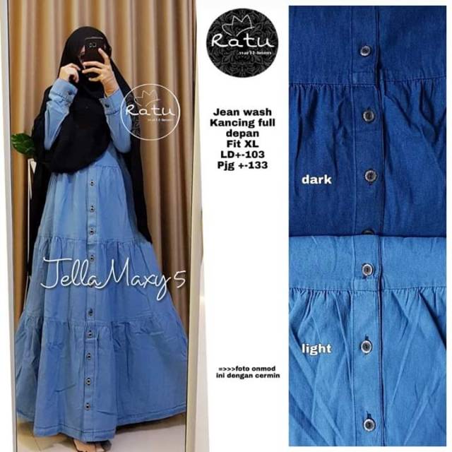 Gamis jeans ori ratu