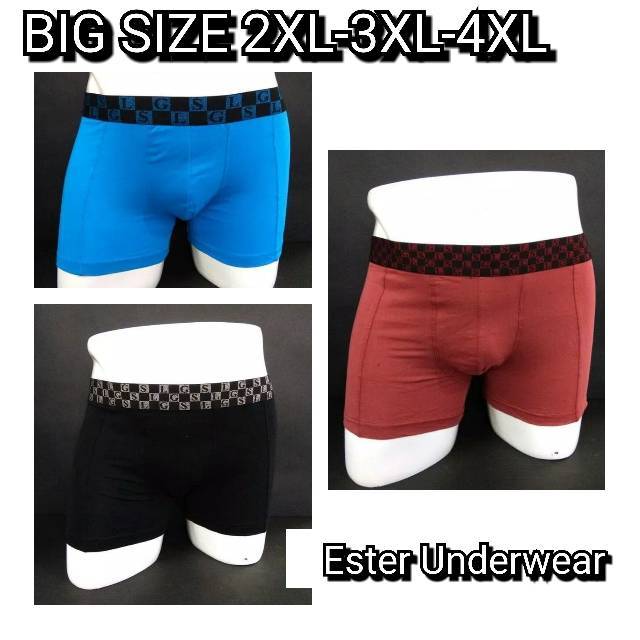 Celana Boxer BIG SIZE LGS 677 ISI 3Pcs |CELANA BOXER PREMIUM