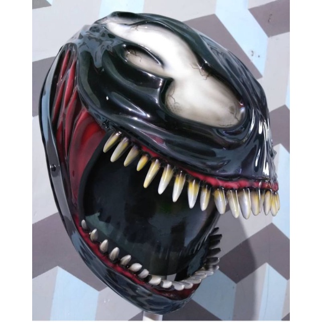 VENOM HELM CUSTOM BY D'K_A.BRUSH SNI/DOT HELM BERGIGI
