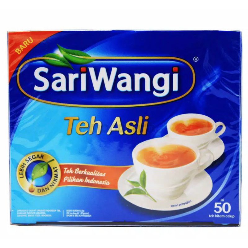 

Teh Sari Wangi 1 box isi 50 kantong