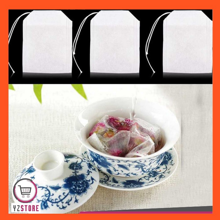 Kantong Teh Celup Kosong 100PCS TeaBag PROMO YZ31 (J&amp;T COD / Bayar Ditempat)