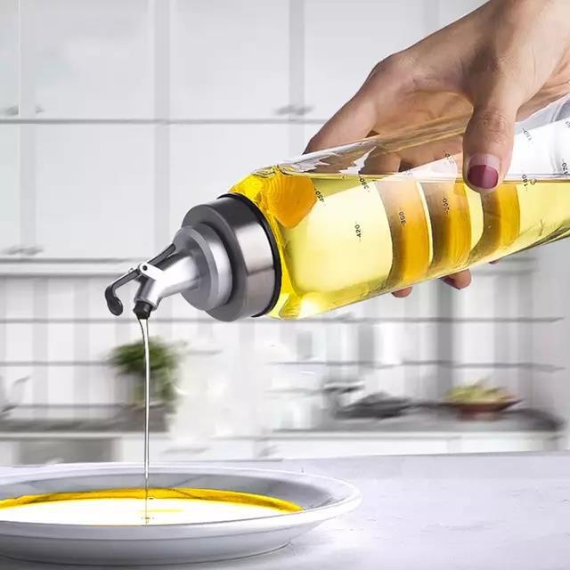 Wadah Tempat Botol Minyak Goreng Kaca Olive Oil Dapur Aestetik