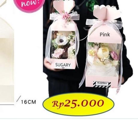 

➲ Sugary flower box - box bunga - box kado - kotak bunga 1546 - barang florist ♕