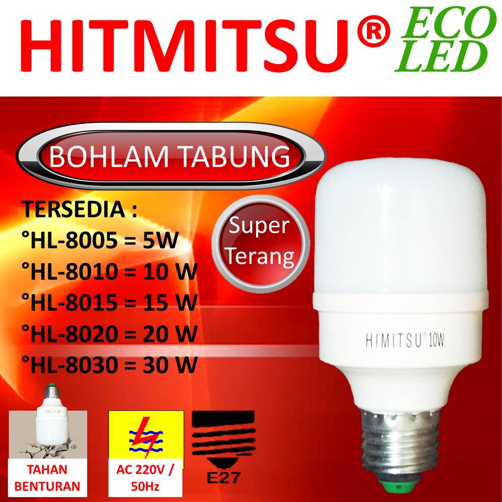 Lampu Kapsul KAGAWA 40Watt  / Lampu LED Kapsul Murah KAGAWA 40Watt