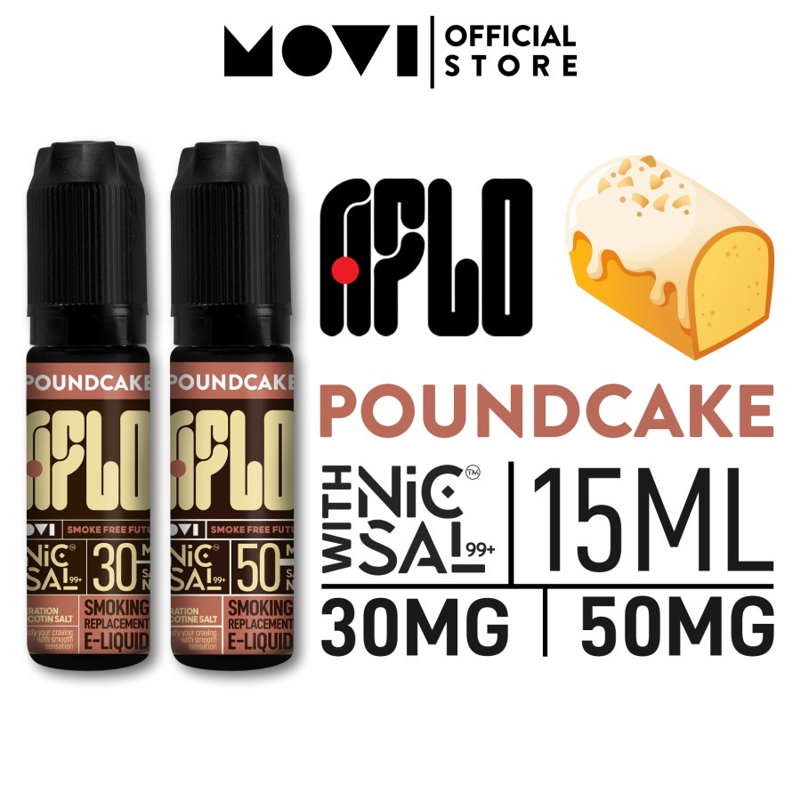 SALTNIC LIQUID AUTHENTIC AFLO POUNDCAKE SALT NIC 15ML 30MG 50MG