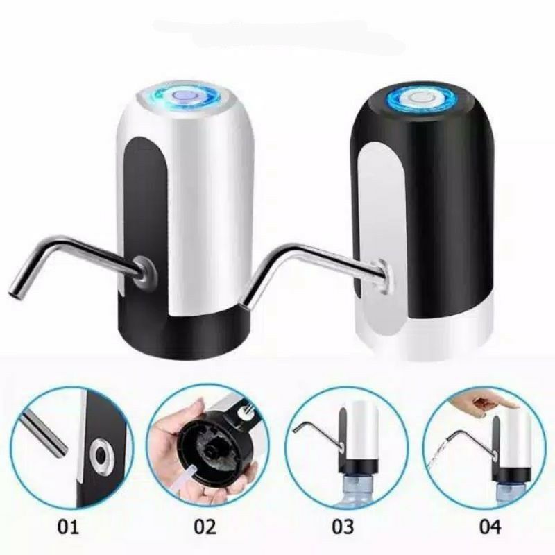 Pompa Air Galon Elektrik Listrik Charge USB / Pompa Dispenser Water Pumb Portable